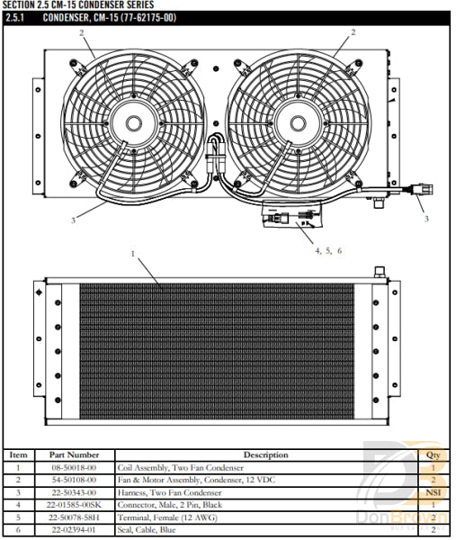 Coil Asy Cond. Cm-15 08-50018-00 Air Conditioning