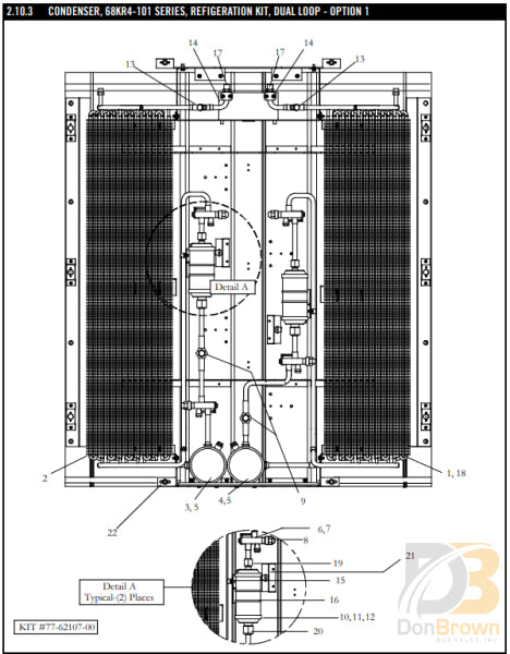 Coil Asy Cond Kr4 Dual Loop 08-62038-00 Air Conditioning