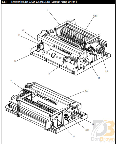 Coil Asy Evap. Em-7 Gen. 5 08-01068-02 Air Conditioning