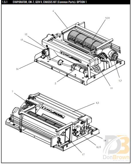 Coil Asy Evap. Em-7 Gen. 5 08-01068-02 Air Conditioning