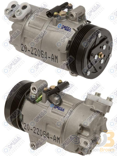 Compressor Calsonic Csv613 Pv5 110Mm 12V 20-22064-Am Air Conditioning