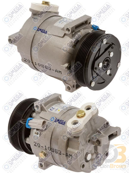 Compressor V5 Opel Vectra B 96 Pv6 119Mm Lug Rear Hd 20-10963-Am Air Conditioning