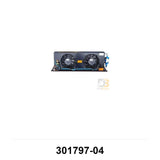 Condenser, SMC2S, (2) 10" Fans, Micro Channel, 12Vdc, Black Screen, TAMW Install 301797-04 - Don Brown Bus Parts
