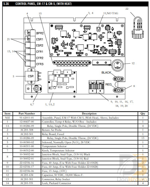 Contactor 28V Coil Spno 10-00300-02 Air Conditioning