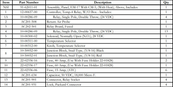 Control Box Asy 91-00399-01 Air Conditioning