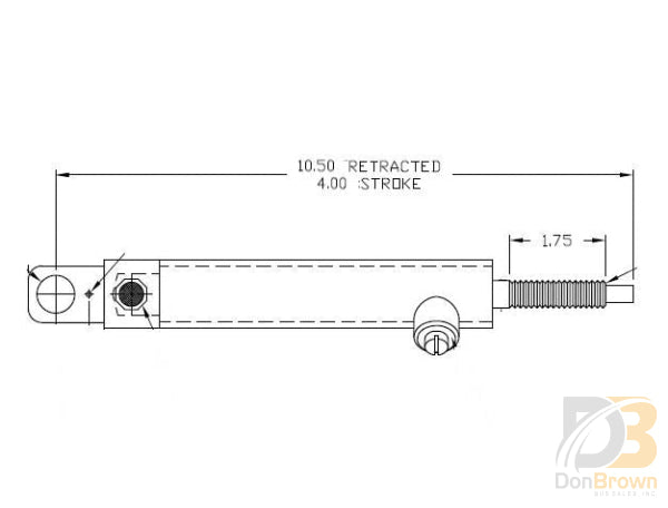 Cylinder-1004 W/ Mounted S.s. Clevis 87071 Wheelchair Parts