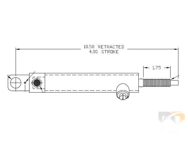 CYLINDER-1004  W/ MOUNTED S.S. CLEVIS   87071