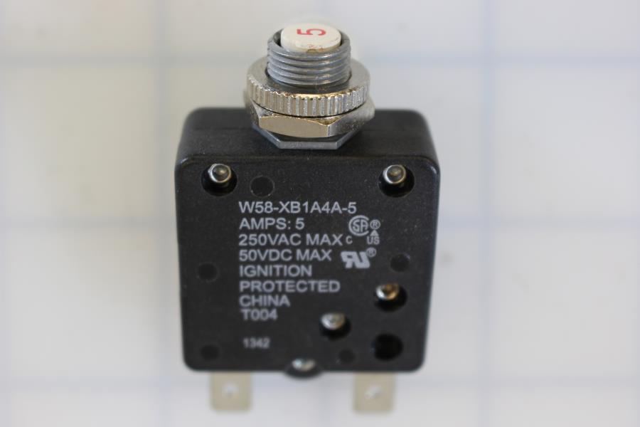 Circuit Breaker 5A Manual Reset Button 1/4" Spd 25736