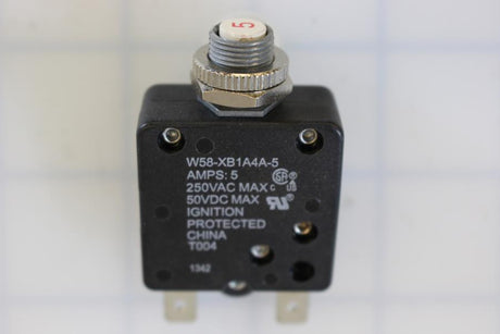Circuit Breaker 5A Manual Reset Button 1/4" Spd 25736