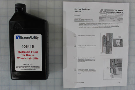 406416KS 406415 Hydraulic Fluid Kit Shipout