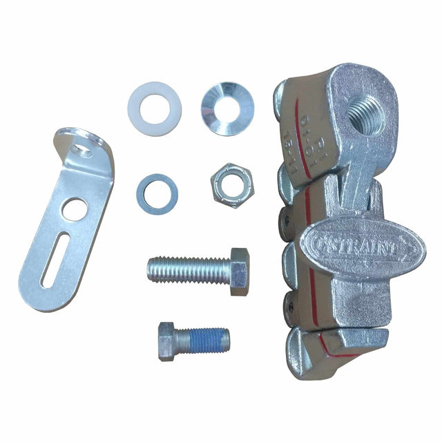 Retractable Shoulder/Lap belt combo L Track bottom mounting hardware assembly Q5-3211-L