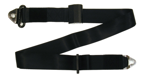 Standard QRT fixed mounted shoulder belt, black Q5-6410-BLK