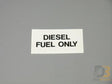 Decal Diesel Fuel Only Black On Clear 13-003-018 Bus Parts