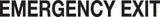 Decal Emergency Exit 2.5 X 20 Black On White 13-003-016 Bus Parts