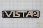 Decal-Logo-Vista-2 34281 Wheelchair Parts