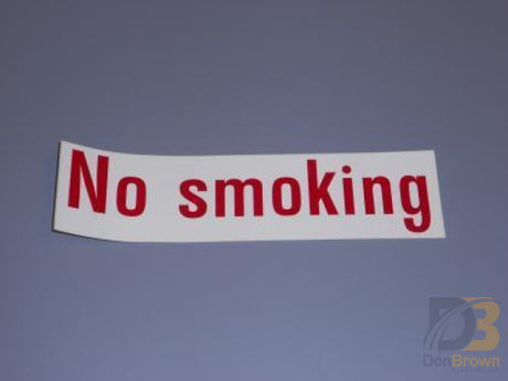 Decal No Smoking 50009003 Bus Parts