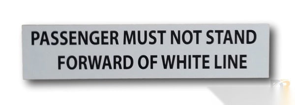 Do Not Stand Forward Of White Line Decal IH-DNSFW - Don Brown Bus Parts