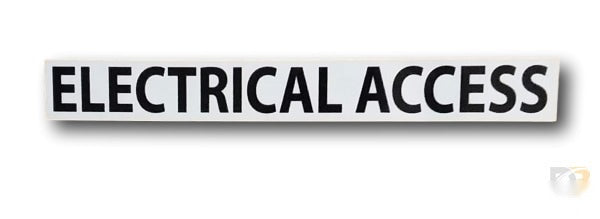 Electrical Access Decal IH-EA - Don Brown Bus Parts