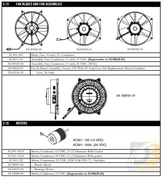 Fan Blade 10 (4 Blades) Ac401-100 Air Conditioning