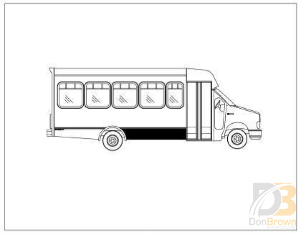 Fiberglass Passenger Side Front Skirt Ultrastar 21-001-014 Bus Parts