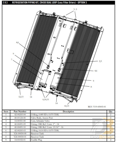 Fitting 13/16 - 16 Ors X 1/2 Tube 40-00491-10 Air Conditioning