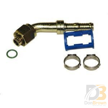 Fitting Clip-Lok 45° 5/8 Fo X #12 Hose W/switch Port Burgaflex 313613 Air Conditioning