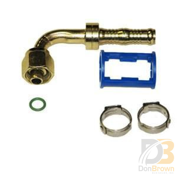 Fitting, Clip-Lok, 90°, 3/8 FO x #8 Hose, Burgaflex 313525