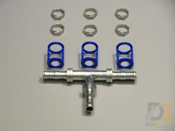 Fitting Clip-Lok Tee #10 X Hose 15-011-036 Bus Parts