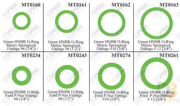 Ford Basic O-Ring Kit Mt9586 Air Conditioning