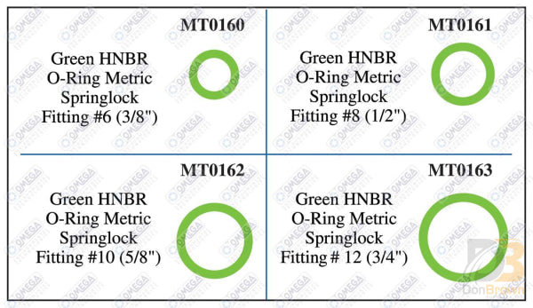 Ford Springlock Metric O-Ring Kit Mt9590 Air Conditioning