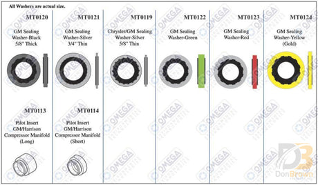 Gm/harrison Sealing Washer Kit Mt9588 Air Conditioning