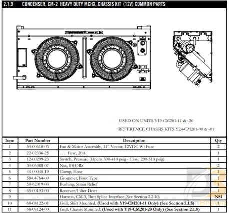 Grill Skirt Mtd Black Smooth (Ss To 79-62014-23 Kit) 68-08122-01 Air Conditioning