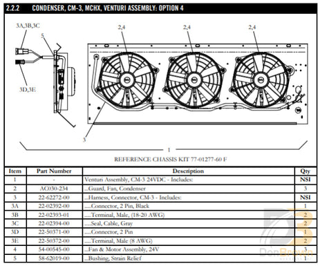 Harness Condenser Cm-3 22-62272-00 Air Conditioning