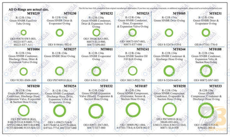 Honda/acura Service Kit (2 Box Kit) Mt9542 Air Conditioning