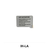 Lift Activation Decal IH-LA