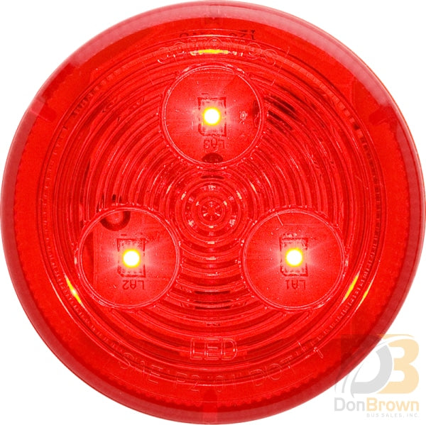 Light 2 1/2 Red Round Clearance Marker Interior 08-008-043 Mcl57Rb Bus Parts