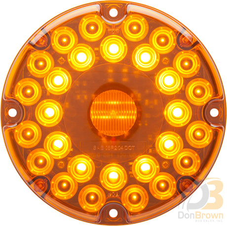 Light 7 Round Amber Led 08-008-046 Stl90Ab Bus Parts