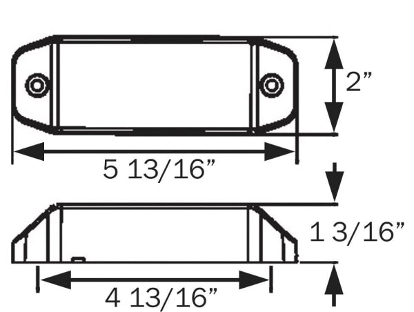 Light Rectangular Third Brake Led 08-008-084 Mcl76Rb Bus Parts