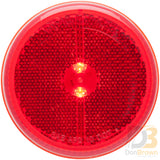 Mcl59Rb Red 2.5-In. Marker/Clearance Light With Reflex Grommet Mount