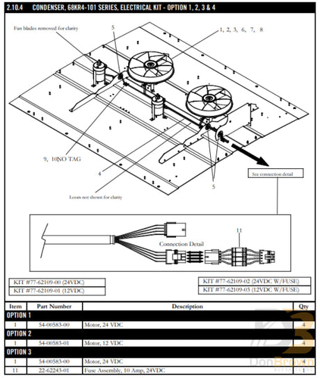 Motor Cond. Fan 24V Pm 8Mm 54-00583-00 Air Conditioning