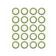 20 Pk Green HNBR O-ring Fiat and Compression MT0019