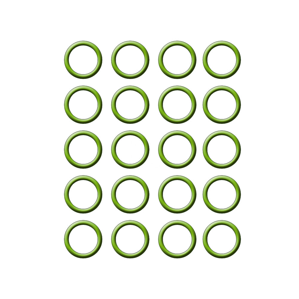 20 Pk Green HNBR O-ring Fiat and Compression MT0019