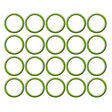 20 Pk Green HNBR O-ring Compression Fitting #12 MT0028