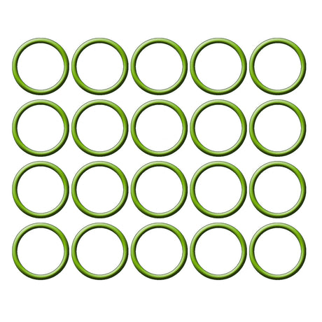 20 Pk Green HNBR O-ring Compression Fitting #12 MT0028