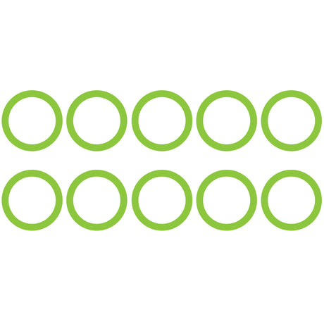 10 Pk Green HNBR O-ring - FS6 Oval Suction/dischar MT0030-10
