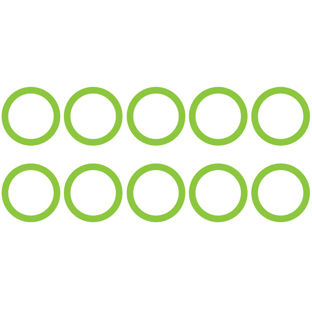 10 Pk Green HNBR O-ring - FS6 Oval Suction/dischar MT0030-10
