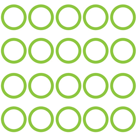 20 Pk Green HNBR O-ring - FS6 Oval Suction/dischar MT0030
