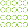 20 Pk Green HNBR O-ring - Gm Oval Suction/discharg MT0036