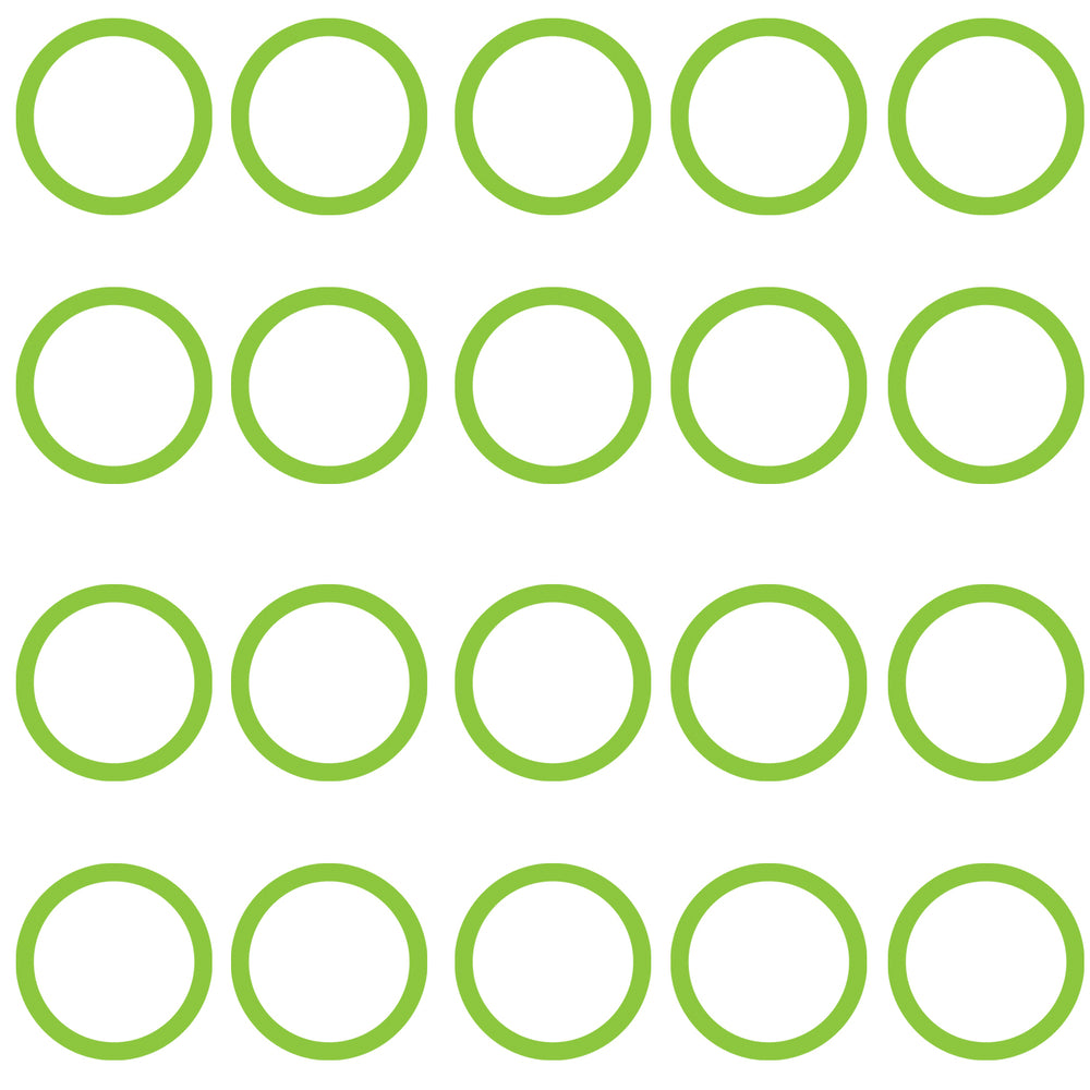 20 Pk Green HNBR O-ring - Gm Oval Suction/discharg MT0036