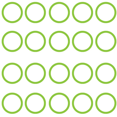 20 Pk Green HNBR O-ring - Gm Oval Suction/discharg MT0036